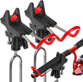 2 Pack Fishing Rod Holders - 360 Degree Adjustable Fishing Pole Rack Stand for Bank, Beach, Ground, Gifts for Men