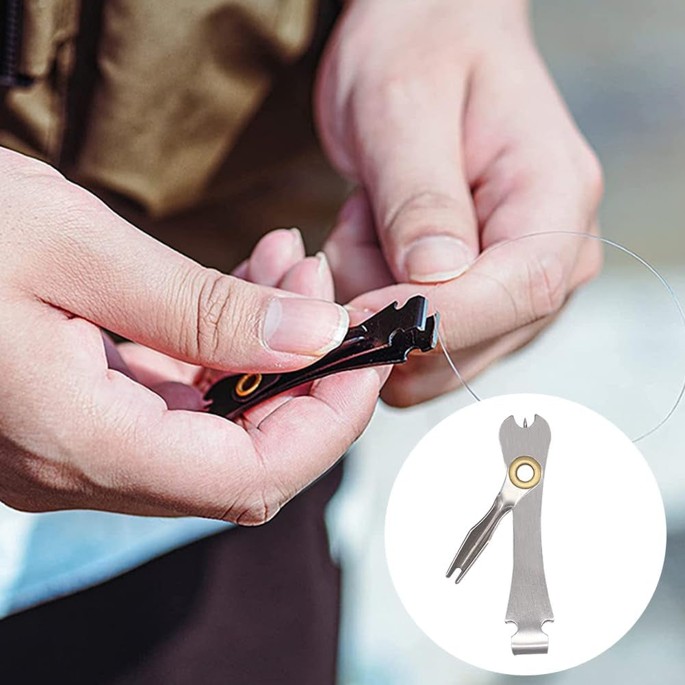 3 PCS Fishing Knot Tying Tool,Line Cutter,Fishing Quick Knot Tool Fly Fishing Angler Accessories Nail Knot Tying Tool for Hooks,Lures and Line